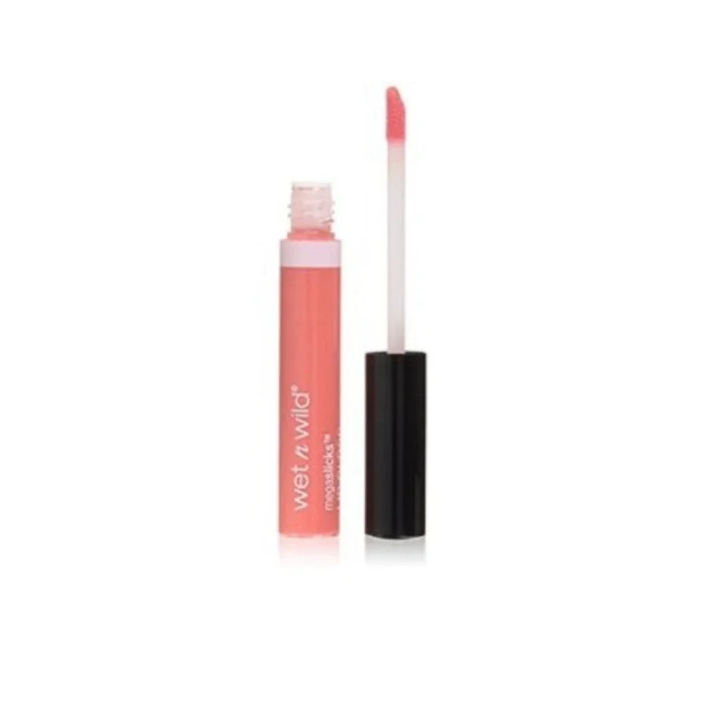 Wet n Wild MegaSlicks Lip Gloss Great Coral-ration Peach Vegan 559 New Sealed